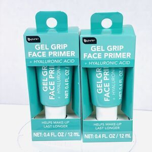 Set of 2 B Pure GEL GRIP FACE PRIMER with Hyaluronic Acid 0.4 fl oz each NEW